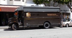 ups truck parked