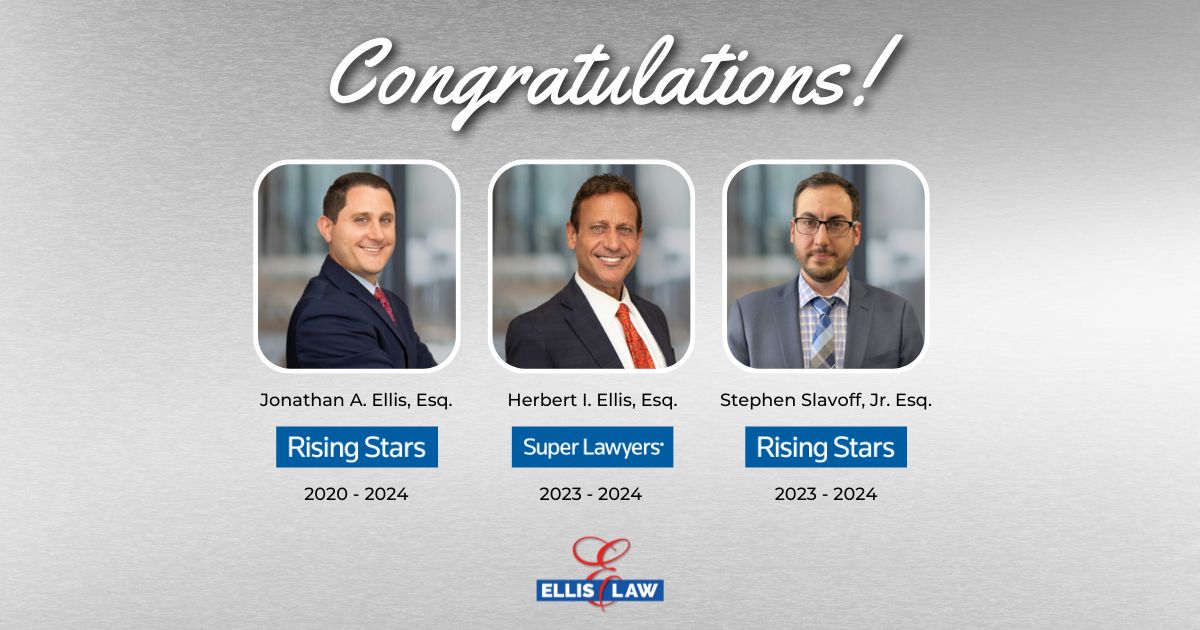 Ellis Law attorneys selected to the 2024 New Jersey Super Lawyers and Rising Stars lists