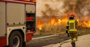 massive wildfire